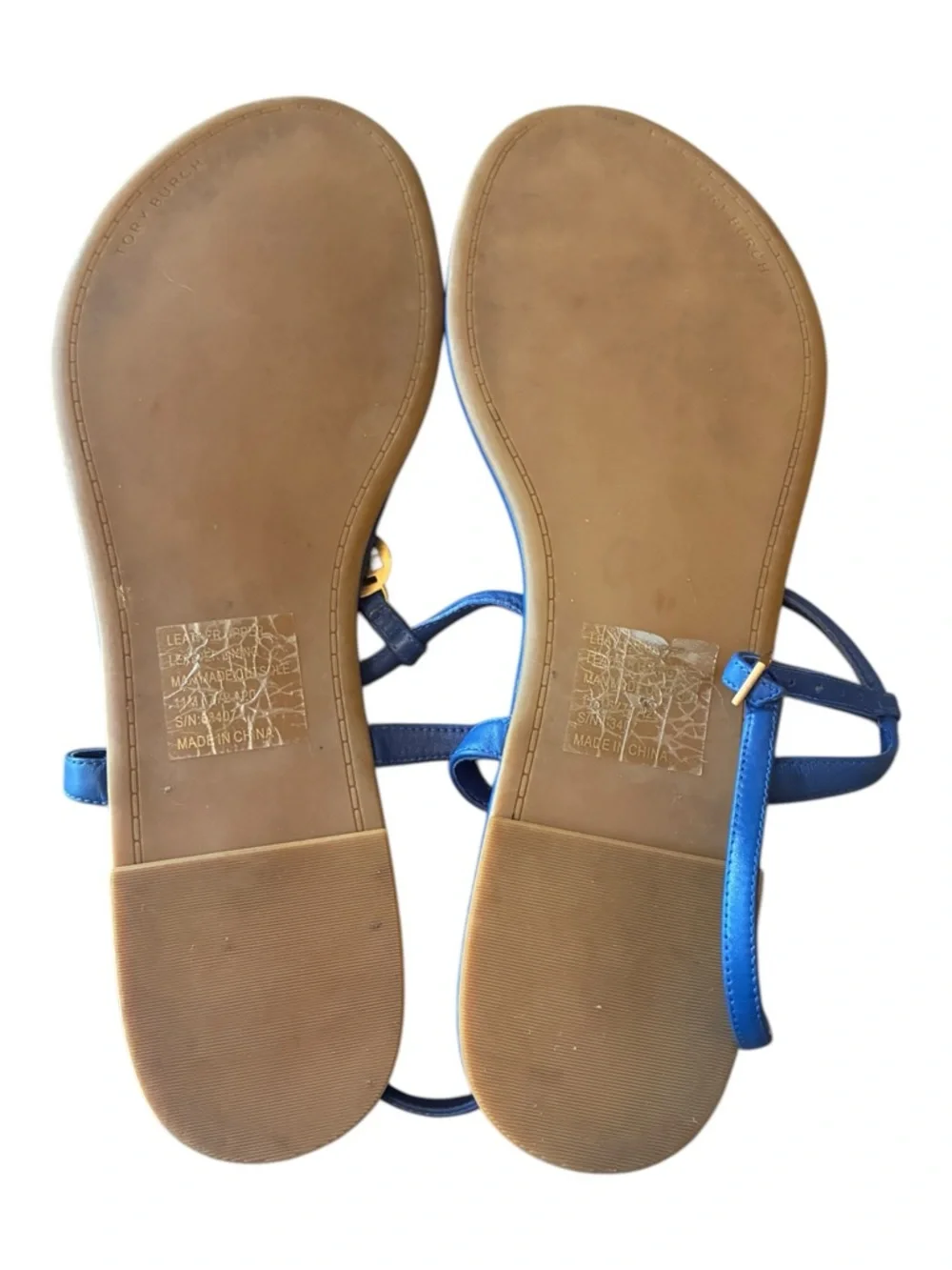 Tory Burch Emmy Flat Thong Sandals - Nautical Blue (Size 11M)